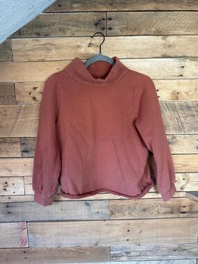 Madewell Women's Mock Neck Sweater in Rose Clay